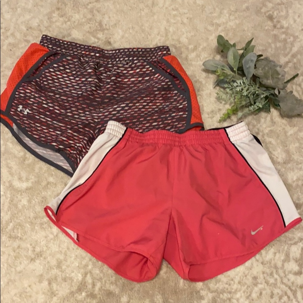 Nike and under armour shorts